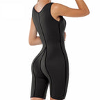 Black compression garment on a white background
