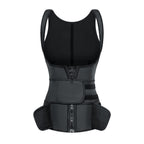 Black waist trainer on a white background