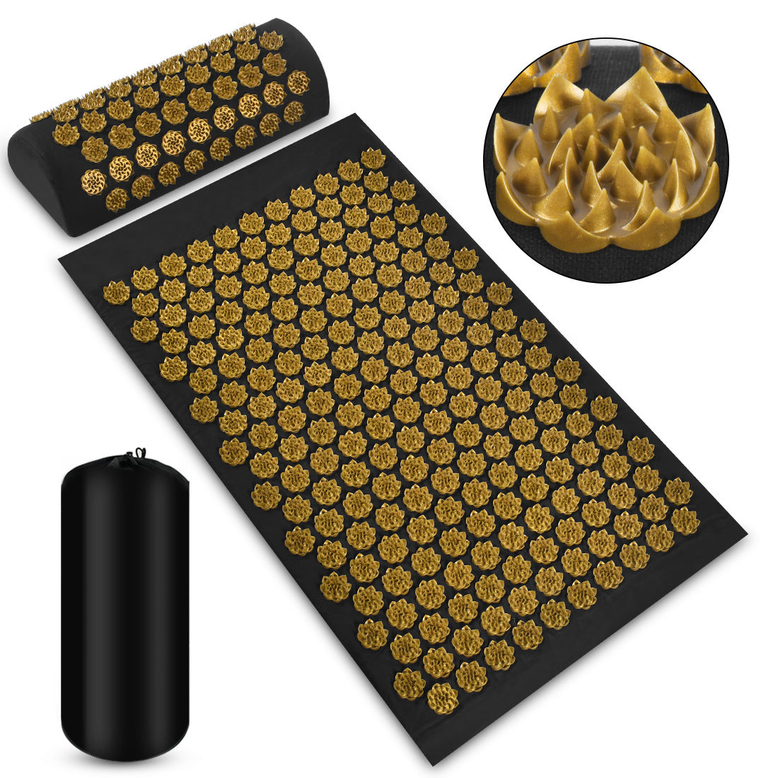Boost Energy, Relieve Pain - Acupressure Massage Mat Set