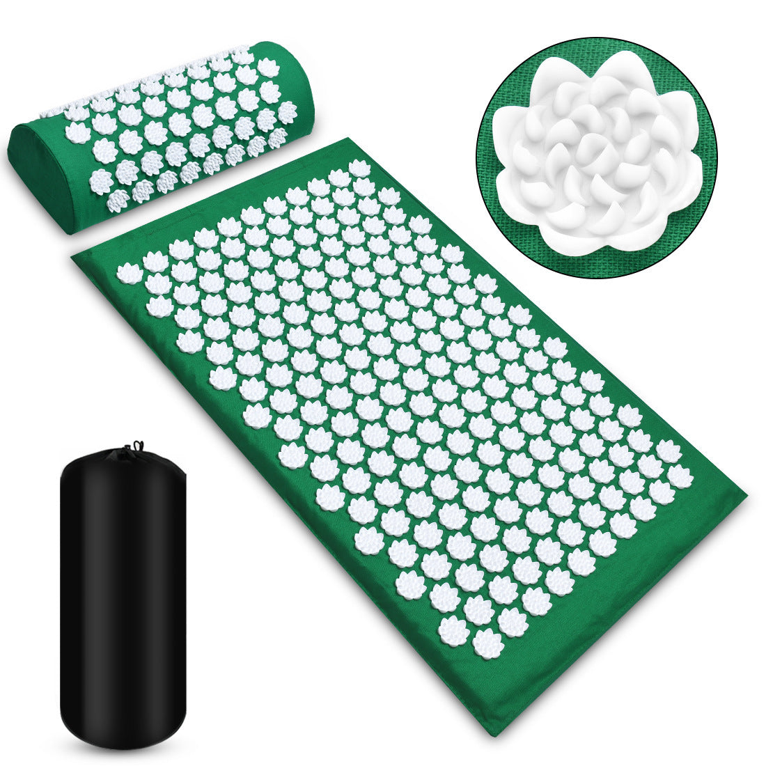 Boost Energy, Relieve Pain - Acupressure Massage Mat Set