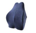 Blue neck pillow on a white background