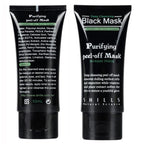 Two black tubes of Shills Purifying peel-off Mask on a white background