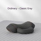 Gray neck pillow on a white background with 'Ordinary - Classic Gray' text.