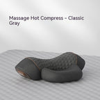 Massage hot compress in classic gray on a white background