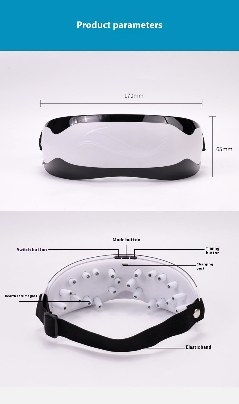 Cérémonie de massage oculaire magnétique par vibration avec masseur électrique pour les yeux