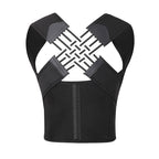 Black posture corrector on a white background