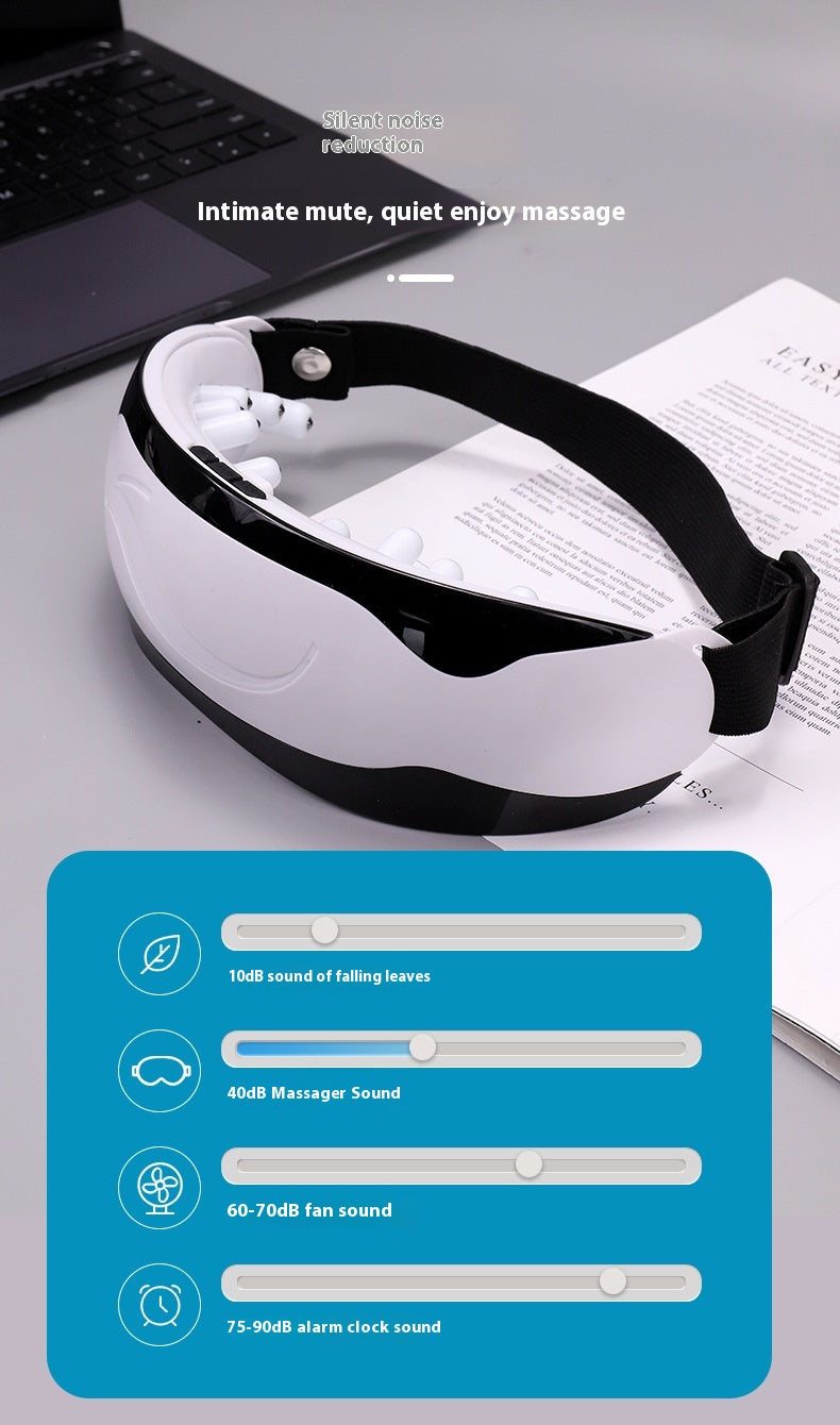 Cérémonie de massage oculaire magnétique par vibration avec masseur électrique pour les yeux